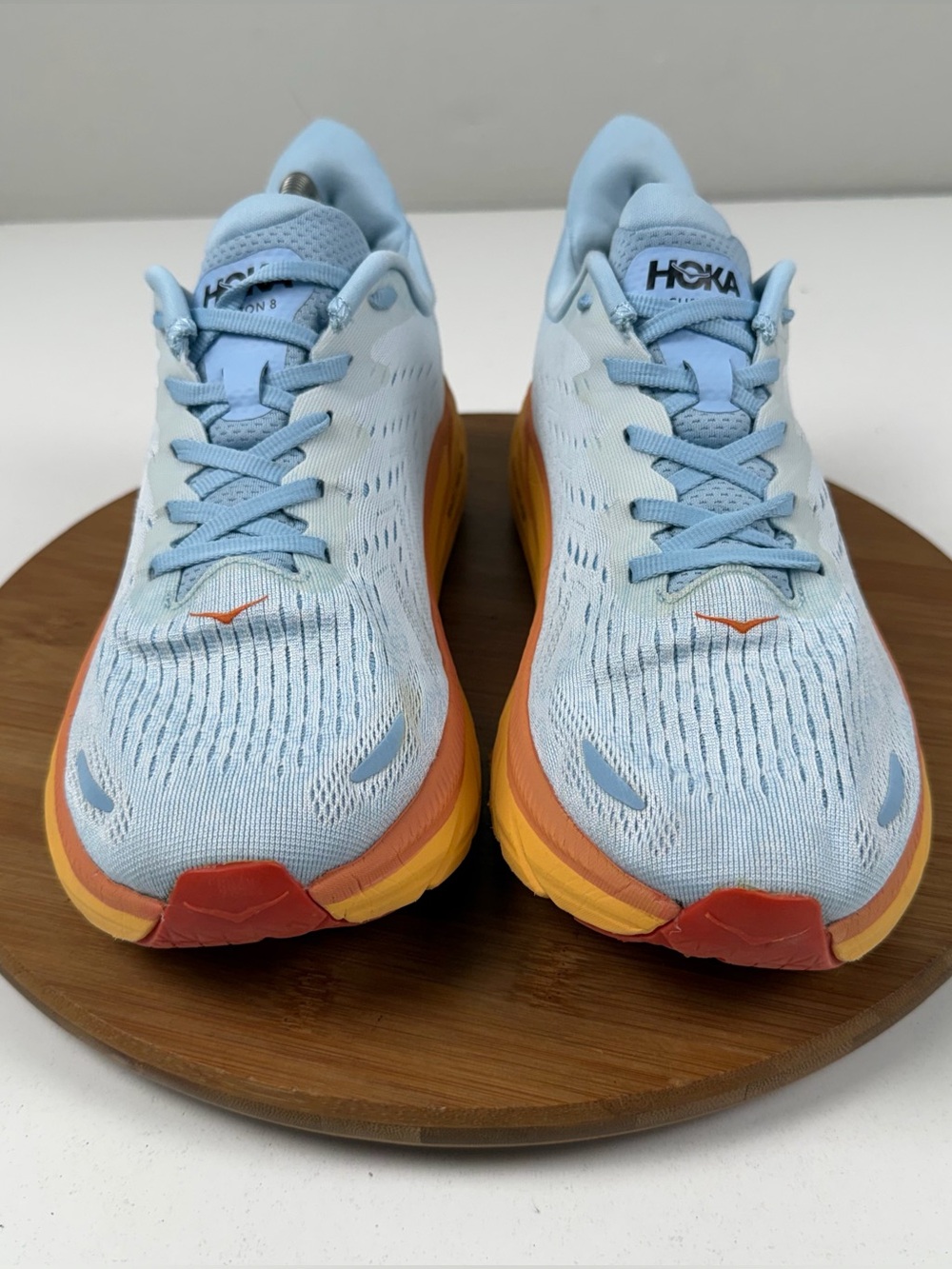Hoka Clifton 8 Light Blue Running Shoes - Picture 2 of 10